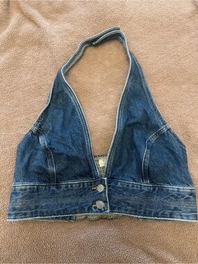 Levi’s Women's Daisy Denim Halter Top